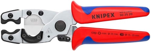KNIPEX Rohrschneider f.Rohre D.12-25/18-35mm L.210mm Chrom-Vanadin-Elektrostahl KNIPEX