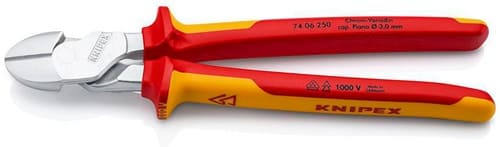 KNIPEX Kraftseitenschneider L.250mm VDE Form 0 Mehrkomp.-Hüllen KNIPEX