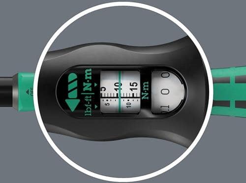 WERA Drehmomentschlüssel Click-Torque Lock A 6 1/4 Zoll 2,5-25 Nm WERA