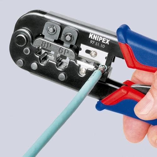 KNIPEX Crimpzange f.Westernstecker L.190mm KNIPEX