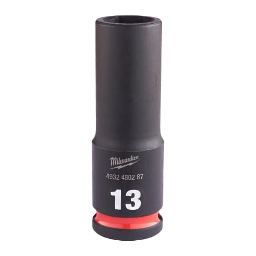 MILWAUKEE 13 x 65 mm SHOCKWAVE Schlagnuss 3/8" lang