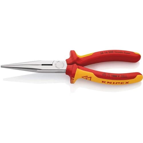 KNIPEX Flachrundzange L.200mm ger.VDE Mehrkomp.-Hüllen KNIPEX