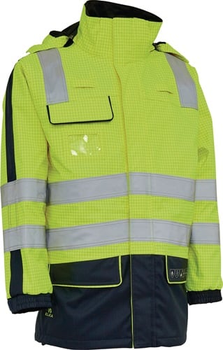 Multinorm-Warnschutzparka SECURETECH Gr.XXL gelb/marineblau ELKA RAINWEAR