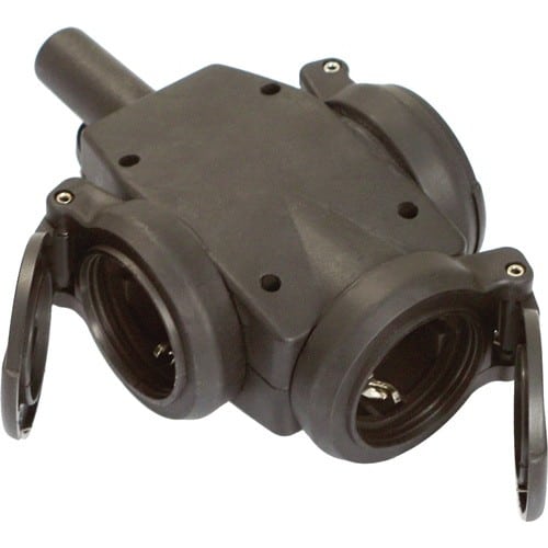WEINGÄRTNER Schutzkontaktkupplung 10-/16 A 230V schwarz IP44 VG WEINGÄRTNER