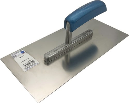 HAROMAC Glättekelle L.280mm B.130mm Buchenholzgriff Zahn 4x4mm rostfr.VA HAROMAC