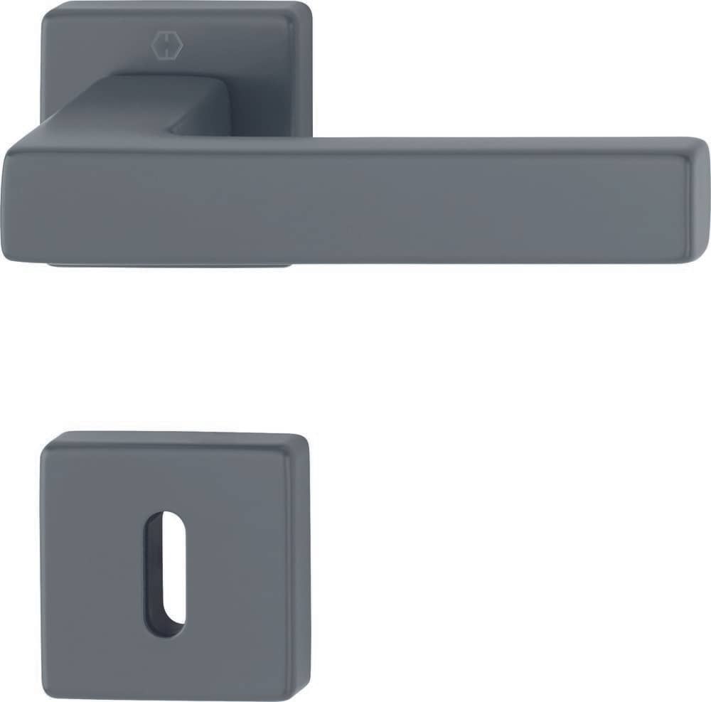 HOPPE® Drückergarnitur mit Rosetten Austin 1769/843KV/843KVS, Aluminium, 12253364