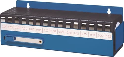 TECWERK Fühlerlehrenbandset 0,01-0,25mm INOX L.5m B.12,7mm TECWERK