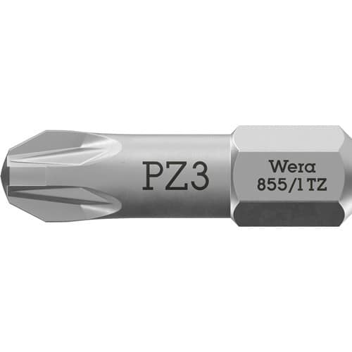 WERA Bit 855/1 TZ 1/4 Zoll PZD 3 L.25mm Torsionszone,zähh.WERA