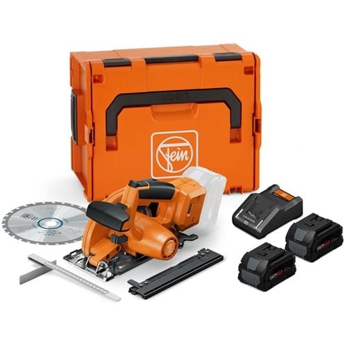 FEIN Akku-Metallhandkreissäge F-IRON Cut 57 AS Set 18V 2x8Ah Schnitt-T.90Grad 57mm