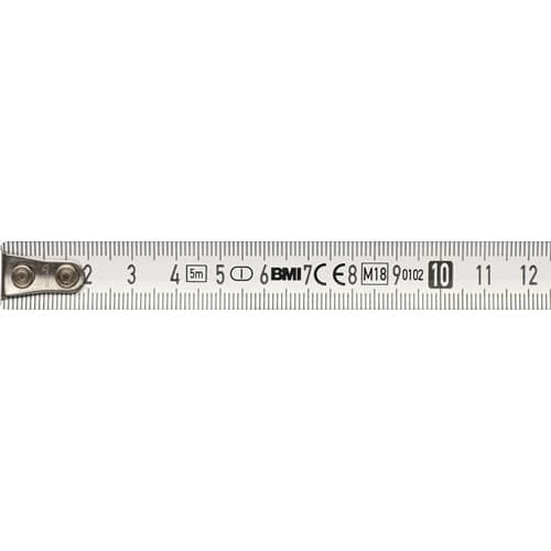 BMI Taschenrollbandmaß VARIO L.5m B.16mm mm/mm EG I (± 0,7 mm/m) Ku.Festst.BMI