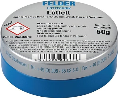 FELDER Lötfett 50g z.Weichlöten FELDER