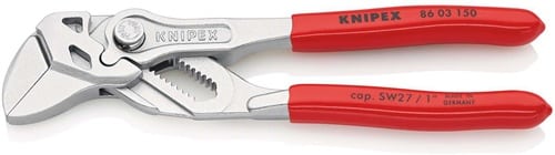 KNIPEX Zangenschlüssel L.150mm Spann-W.27mm verchr.Ku.-Überzug KNIPEX