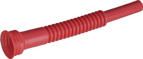 HÜNERSDORFF Auslaufrohr L.275mm flex.rot HÜNERSDORFF