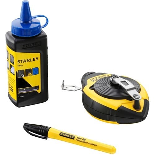 STANLEY Schlagschnurset FATMAX Schnur-L.30m Kunststoffgehäuse Schnelleinzug 3:1 STANLEY