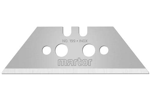 MARTOR Trapezklinge Nr.199 L60xB19xS0,63mm m.Lochung 10 St./Spender MARTOR