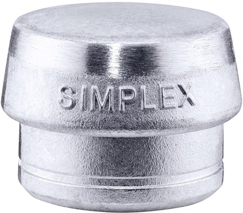 HALDER Schonhammerkopf SIMPLEX Kopf-Ø 80mm Weichmetall silber hart HALDER