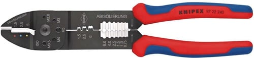 KNIPEX Crimpzange L.240mm 0,5-6(AWG 20-10)/0,5-2,5 (AWG 20-13) mm² KNIPEX