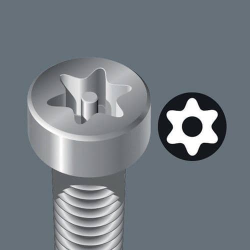 WERA Bit 867/1 Z 1/4 Zoll TX 27 L.25mm TORX® BO i6-KT.1/4 Zoll WERA