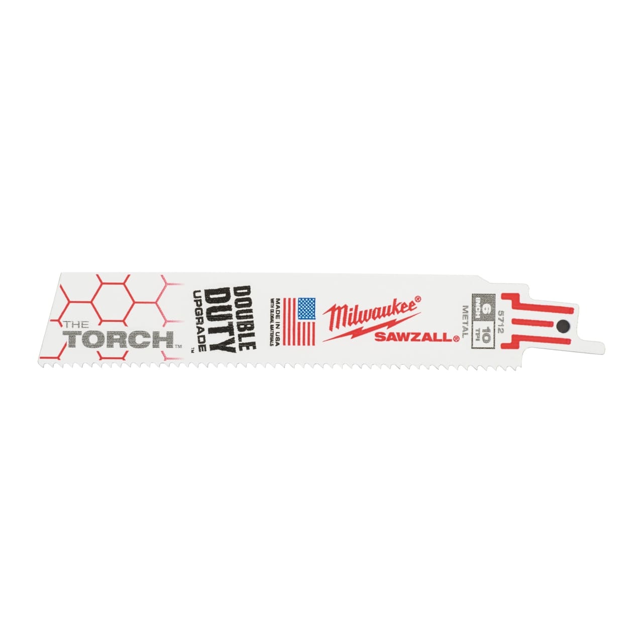 MILWAUKEE 150 x 2,5 mm (10 TPI) Säbelsägeblatt Metall THE TORCH