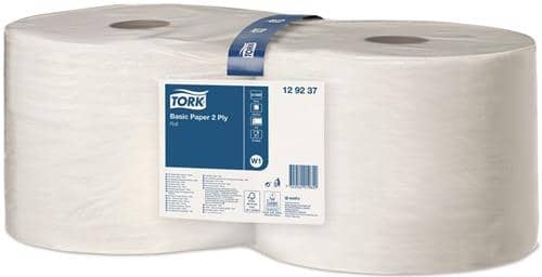 Putztuch TORK 129237 L.ca.340 mmxB.ca.235mm weiß 2 Rl./VE