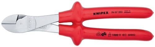 KNIPEX Kraftseitenschneider L.250mm VDE Form 0 tauchisol.KNIPEX