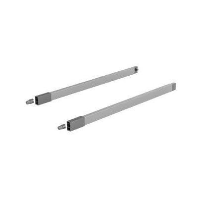 HETTICH Set Längsreling ArciTech / 650 mm, silber, links und rechts, 9150656