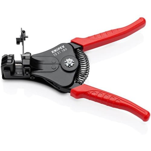 KNIPEX Abisolierzange L.180mm schwarz lack.Ku.-Überzug m.Öffnungsf.KNIPEX
