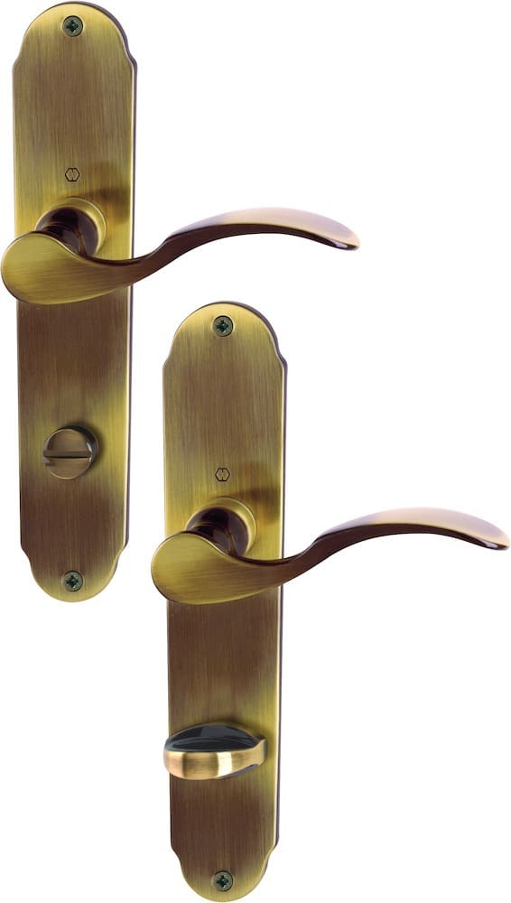 HOPPE® Drückergarnitur mit Langschild Caracas M112SLN/2021, Messing 11565561