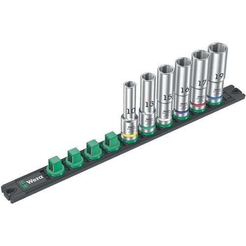 WERA Steckschlüsseleinsatzset Deep 1 9-tlg.Antr.12,5mm (1/2) Zoll WERA
