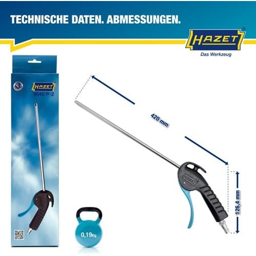 HAZET Druckluftausblaspistole 9040P-2 Kupplungsstecker DN 7,2 HAZET