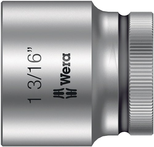 WERA Steckschlüsseleinsatz 8790 HMC Außen-6-kant SW1 3/16Zoll L.42mm Vierkant1/2Zoll