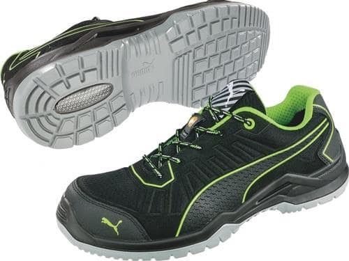 PUMA Sicherheitsschuh Fuse TC Green Low Gr.40 W11 schwarz/grün S1PS ESD FO SR EN20345