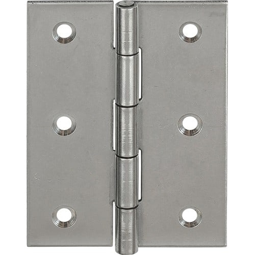 VORMANN Scharnier 10502 H.80mm B.58mm S.1,5mm VA gerollt,halbbreit VORMANN