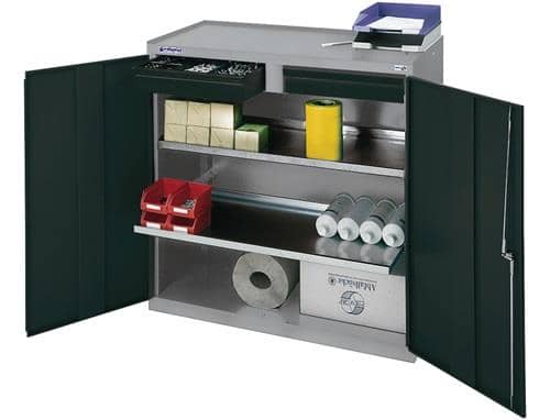 STUMPF Werkzeug-/Beistellschrank H1000xB1000xT500mm 1Schubl.,2Bd.lichtgrau/lichtgrau