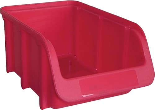 HÜNERSDORFF Sichtlagerkasten L332/290xB207xH155mm PP rot stapelbar HÜNERSDORFF