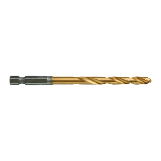 MILWAUKEE 6,0 x 105 mm SHOCKWAVE Metallbohrer HSS-G RED HEX Titan 1/4"