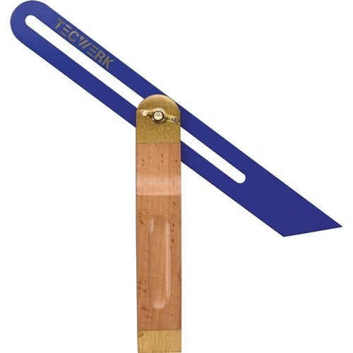 TECWERK Schmiege Schienen-L.250mm MS blau lack.TECWERK