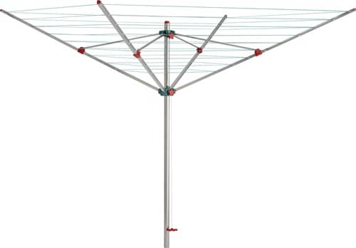 BLOME Wäschespinne Alustar H.188cm Kantenlänge 188cm Rohr-D.40mm Alu.BLOME