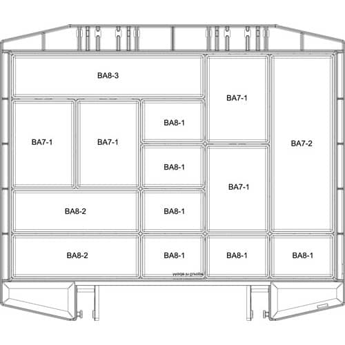 RAACO Sortimentskoffer boxxser B421xT361xH78mm 14 Fächer m.Profilraster RAACO