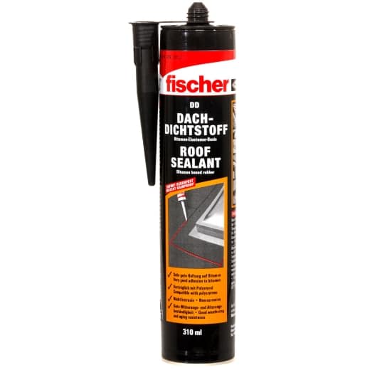 FISCHER Bitumen-Dachdichtstoff Roof BI schwarz 3