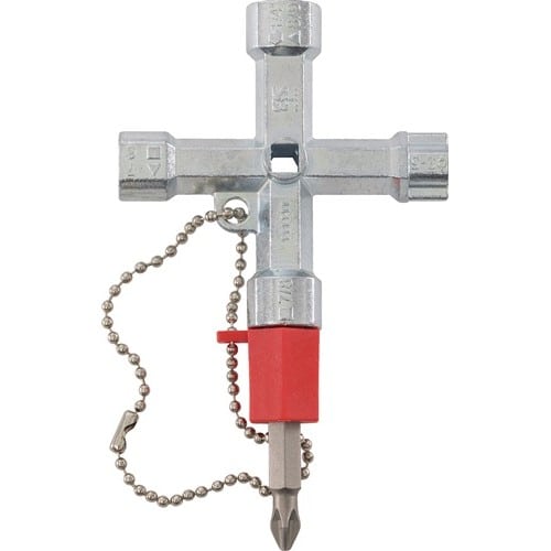 SCHUEBO Schaltschrankschlüssel Doublehead Key 11 Funktionen m.Bitadapter SCHUEBO