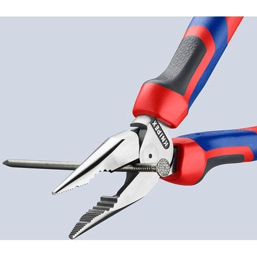 KNIPEX Spitzkombizange L.185mm pol.Comfort-Griff schwarz atram.KNIPEX