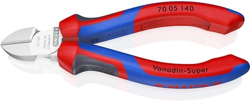 KNIPEX Seitenschneider L.140mm Kopf verchr.m.Mehrkomp.-Hüllen KNIPEX