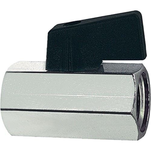 RIEGLER Mini-Kugelhahn 13,16mm G 1/4 Zoll IG/IG RIEGLER