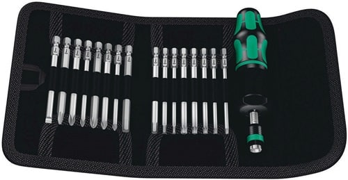 WERA Drehmomentschraubendrehersatz KK 60 Torque 17-tlg.1,2-3 Nm einstellb.WERA