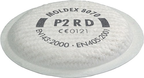 MOLDEX Partikelfilter 807001 EN 143:2021 P2 f.Ser.8000 MOLDEX