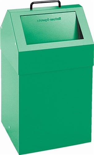 STUMPF Wertstoffsammler 45l H640xB330xT310mm verkehrsgrün stationär