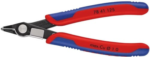 KNIPEX Elektronik-Seitenschneider Super-Knips® L.125mm Form 4 Facette nein brün.KNIPEX