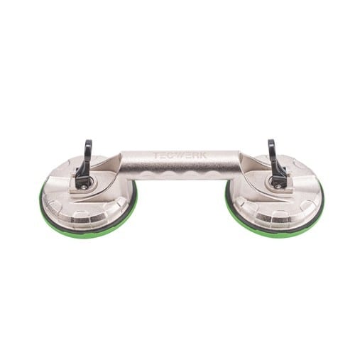 TECWERK Saugheber Trgf.80kg Kopf-D.118mm 2 Köpfe Alu TECWERK