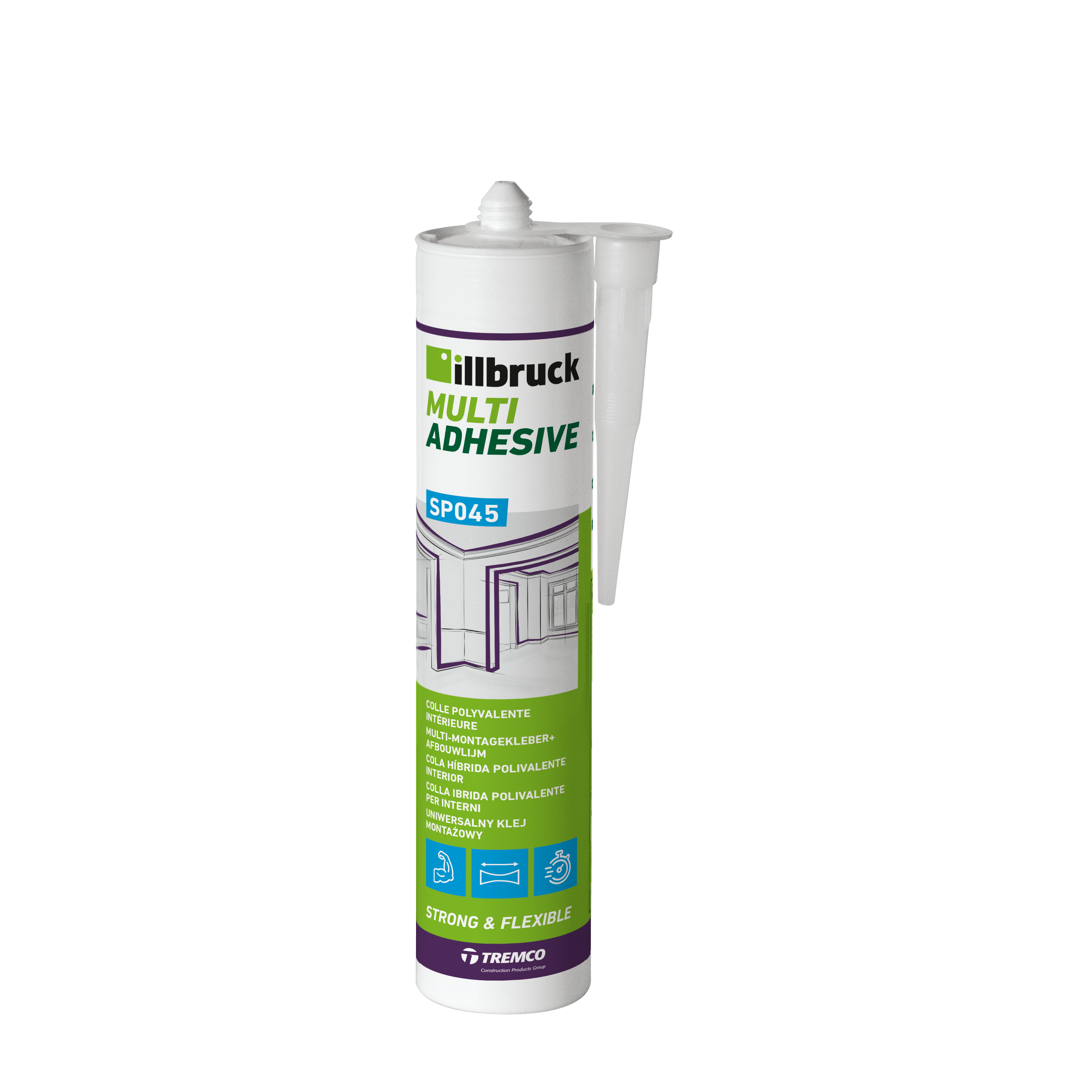 illbruck SP045 Multi-Montagekleber+ 310ML WHITE_12 ea/CS